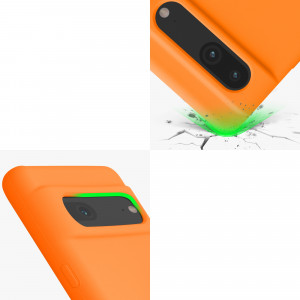 Husa kwmobile pentru Google Pixel 7, Silicon, Portocaliu, 59451.150 - Img 8