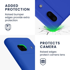 Husa Kwmobile pentru Google Pixel 7a, Albastru, Silicon, KWM000019YE044C - Img 4