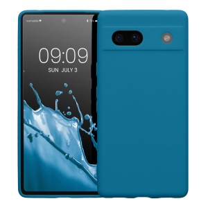 Husa Kwmobile pentru Google Pixel 7a, Albastru, Silicon, KWM000019YF027C - Img 2