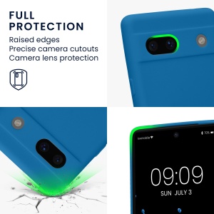Husa Kwmobile pentru Google Pixel 7a, Albastru, Silicon, KWM000019YF038C - Img 4
