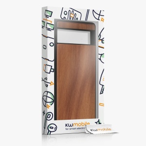Husa Kwmobile pentru Google Pixel 7a, Maro, Lemn/Silicon, KWM000019YJ004C - Img 6