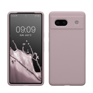 Husa Kwmobile pentru Google Pixel 7a, Mov deschis, Silicon, KWM000019YE047C - Img 1