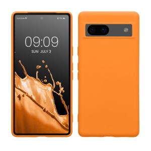 Husa Kwmobile pentru Google Pixel 7a, Portocaliu, Silicon, 61614.15 - Img 1