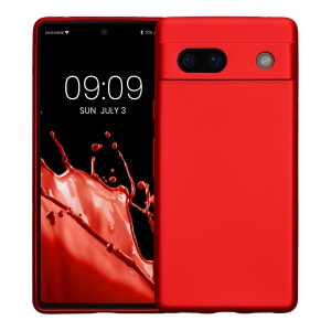 Husa Kwmobile pentru Google Pixel 7a, Rosu, Silicon, KWM000019YG012C - Img 2