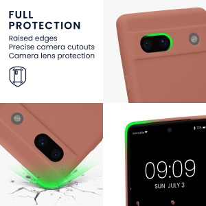 Husa Kwmobile pentru Google Pixel 7a, Roz, Silicon, 61598.193 - Img 4