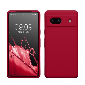 Husa Kwmobile pentru Google Pixel 7a, Visiniu, Silicon, KWM000019YE040C - Img 1