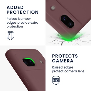Husa Kwmobile pentru Google Pixel 7a, Visiniu, Silicon, KWM000019YE046C - Img 4