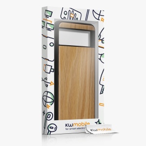 Husa Kwmobile pentru Google Pixel 8, Maro, Lemn/Silicon, KWM0000208X003C - Img 6