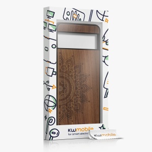 Husa Kwmobile pentru Google Pixel 8 Pro, Maro, Lemn/Silicon, 61876.01 - Img 7