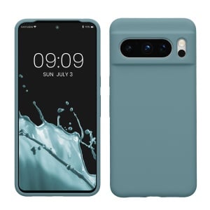Husa Kwmobile pentru Google Pixel 8 Pro, Verde inchis, Silicon, KWM0000208G027C - Img 1