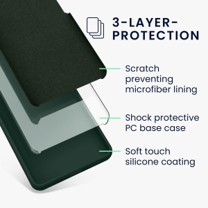 Husa Kwmobile pentru Google Pixel 8 Pro, Verde inchis, Silicon, KWM0000208G021C - Img 12