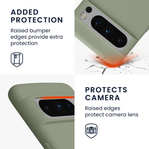 Husa Kwmobile pentru Google Pixel 8 Pro, Verde, Silicon, KWM0000208I013C - Img 9