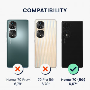 Husa kwmobile pentru Honor 70, Silicon, Albastru, 59904.57 - Img 2