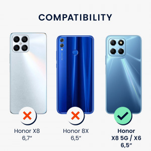 Husa kwmobile pentru Honor X8 /X6, Silicon, Albastru, 59879.57 - Img 5