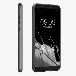 Husa kwmobile pentru Huawei P Smart (2017), Silicon, Gri, 44431.232 - Img 1