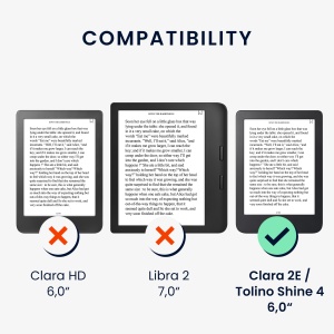 Husa Kwmobile pentru Kobo Clara 2E, Multicolor, Piele ecologica, KWM000017NU055C - Img 5