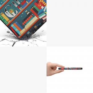 Husa kwmobile pentru Kobo Clara 2E, Piele ecologica, Multicolor, 60056.02 - Img 4