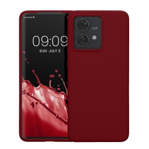 Husa Kwmobile pentru Motorola Edge 40 Neo, Rosu inchis, Silicon, KWM000022NV003C - Img 2