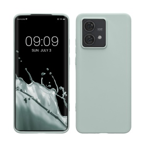 Husa Kwmobile pentru Motorola Edge 40 Neo, Verde deschis, Silicon, KWM000022NU004C - Img 1
