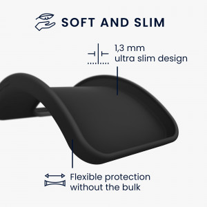 Husa kwmobile pentru Motorola Moto G42, Silicon, Negru, 59628.47 - Img 3