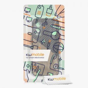 Husa Kwmobile pentru OnePlus Nord 2 5G, Lemn, Maro/Negru, 57498.01 - Img 7