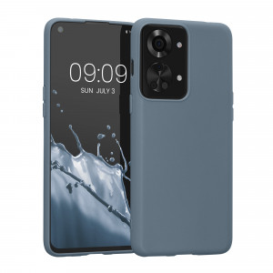 Husa kwmobile pentru OnePlus Nord 2T , Silicon, Albastru, 60050.202 - Img 1