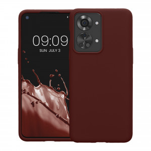 Husa Kwmobile pentru OnePlus Nord 2T, Silicon, Rosu, 58764.190 - Img 2