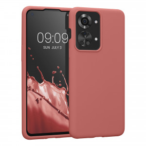 Husa Kwmobile pentru OnePlus Nord 2T, Silicon, Roz, 58764.193 - Img 1
