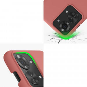 Husa Kwmobile pentru OnePlus Nord 2T, Silicon, Roz, 58764.193 - Img 8
