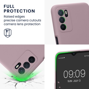 Husa Kwmobile pentru OPPO A16/A16s/A54s, Mov, Silicon, KWM0000157V016C - Img 3
