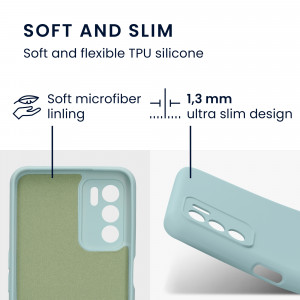 Husa Kwmobile pentru OPPO A16/A16s, Silicon, Verde, 57572.200 - Img 3