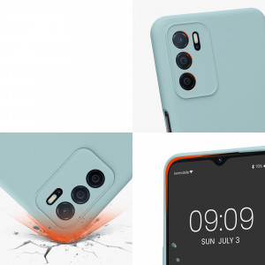 Husa Kwmobile pentru OPPO A16/A16s, Silicon, Verde, 57572.200 - Img 8