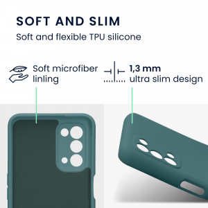 Husa Kwmobile pentru OPPO A74 5G/A54 5G, Silicon, Verde, 57571.207 - Img 3