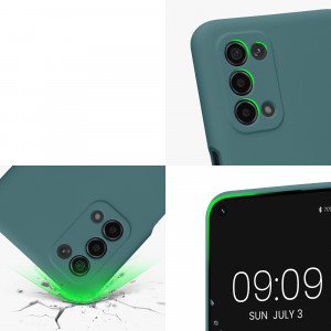 Husa Kwmobile pentru OPPO A74 5G/A54 5G, Silicon, Verde, 57571.207 - Img 8