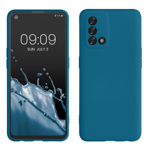 Husa Kwmobile pentru OPPO A74, Albastru, Silicon, 58907.224 - Img 1