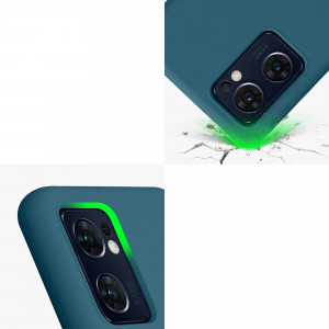 Husa Kwmobile pentru OPPO Find X5 Lite, Silicon, Verde, 57630.57 - Img 8