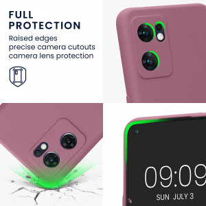 Husa Kwmobile pentru OPPO Find X5 Lite, Silicon, Violet, 57633.167 - Img 4