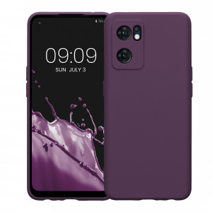 Husa Kwmobile pentru OPPO Find X5 Lite, Silicon, Violet, 57633.187 - Img 2