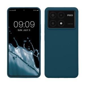 Husa Kwmobile pentru Poco X6 Pro, Albastru, Silicon, KWM000020MF004C - Img 1