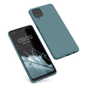 Husa Kwmobile pentru Samsung Galaxy A12, Verde inchis, Silicon, KWM000012BL056C - Img 2