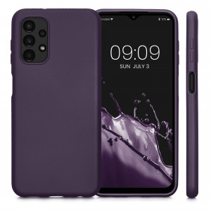 Husa Kwmobile pentru Samsung Galaxy A13, Silicon, Mov, 57956.115 - Img 2