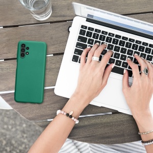 Husa Kwmobile pentru Samsung Galaxy A13, Verde, Silicon, KWM000015KX019C - Img 5