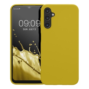 Husa Kwmobile pentru Samsung Galaxy A14 5G, Galben, Silicon, KWM0000195F015C - Img 2