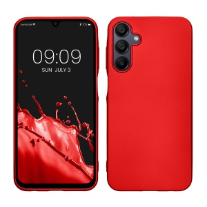 Husa Kwmobile pentru Samsung Galaxy A15 5G, Rosu, Silicon, KWM000021MJ003C - Img 1
