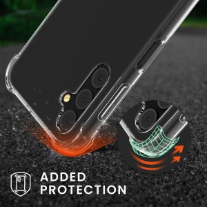 Husa Kwmobile pentru Samsung Galaxy A15 5G, Transparent/Negru, Silicon, KWM000021MP001C - Img 5