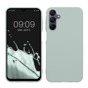 Husa Kwmobile pentru Samsung Galaxy A15 5G, Verde deschis, Silicon, KWM000021MH011C - Img 1