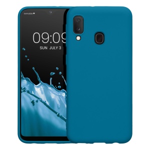 Husa Kwmobile pentru Samsung Galaxy A20e, Albastru, Silicon, KWM0000102J028C - Img 2
