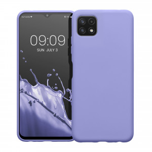 Husa Kwmobile pentru Samsung Galaxy A22 5G, Silicon, Albastru, 58471.108 - Img 2