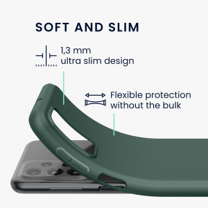 Husa Kwmobile pentru Samsung Galaxy A23, Silicon, Verde, 57804.169 - Img 3
