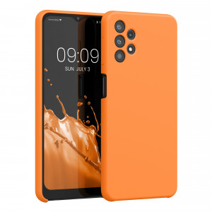 Husa Kwmobile pentru Samsung Galaxy A32 5G, Silicon, Portocaliu, 54336.150 - Img 1